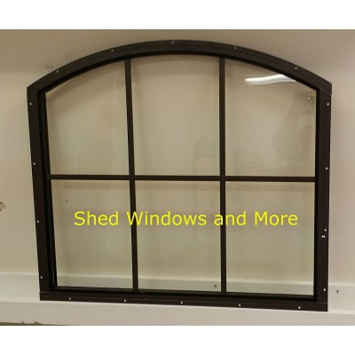 Shed Window 28 x 25 Brown Playhouses, Sheds, Barns, Garages   